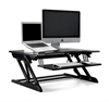 WERGON - Winston - Justerbar ergonomisk höjning / sänkbar möbel för bord / arbetsplats - Svart